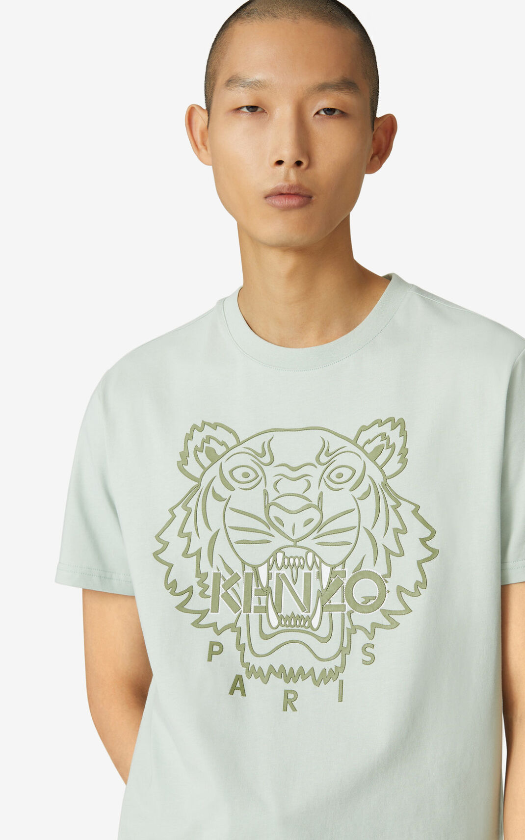 Camisetas Kenzo Tiger Hombre Verde Oliva Verde - SKU.2217551